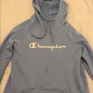 Light blue Champion hoodie